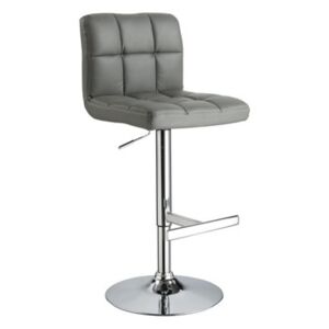 Barová židle C105 šedá eko-kůže