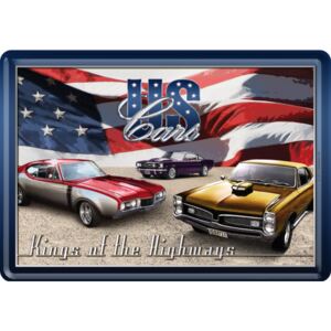 Nostalgic Art Plechová pohlednice - US Cars