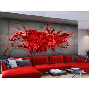 3D tapeta červená (200x140 cm) - Murando DeLuxe