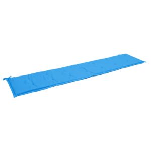 Poduška na zahradní lavici - modrá | 200x50x3 cm