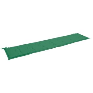 Poduška na zahradní lavici - zelená | 200x50x3 cm