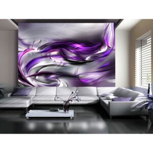 Purpurové vlny (250x175 cm) - Murando DeLuxe
