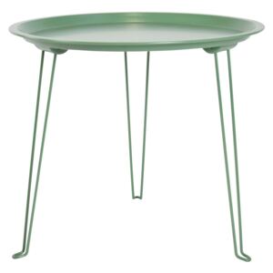 Time for home Zelený kovový odkládací stolek Torsi 36,5 cm