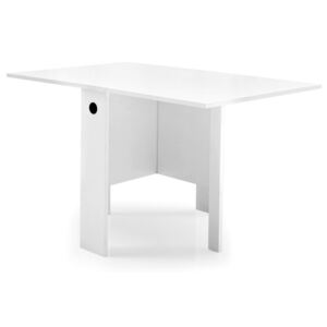 Connubia Skládací stůl Spazio, bílý dřevěný, 20x80 až 126x80 cm, CB07