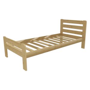 Dřevěná postel VMK 1C 90x200 borovice masiv přírodní