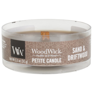 WoodWick vonná svíčka Petite Sand & Driftwood