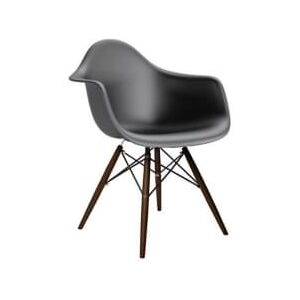 Designová židle DAW, černá (Tmavý buk)