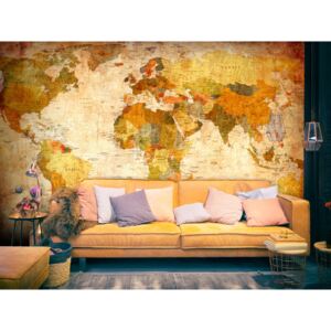 Tapeta - Klasická mapa světa (150x105 cm) - Murando DeLuxe