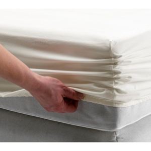 Scandi Bavlněné prostěradlo s gumou JERSEY 90x200 cm bílé