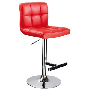 Barová židle COA C-105, 92-115x44x37, červená