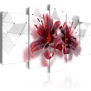 Obraz - Rudé lilie (100x50 cm) - Murando DeLuxe