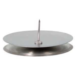 Nohelgarden Svícen stolní hladký stříbrný d5/4cm