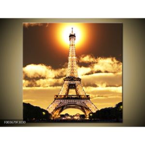 Obraz osvětlené Eiffelovy věže (F003679F3030)