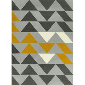 Kusový koberec LUNA 503848/89945 šedý/hořčicový Rozměr: 100x150 cm