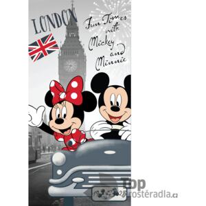 TOP Osuška 70x140 Mickey & Minnie London Love
