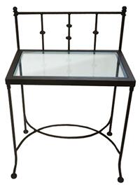 Iron Art AMALFI noční stolek se sklem