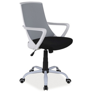 Kancelářská židle HINT, 92-102x59x46x47-57, černá/šedá