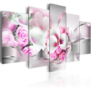 Růžové květy (100x50 cm) - Murando DeLuxe