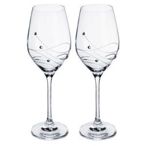Classic - skleničky na víno se Swarovski® Elements | sada 2 sklenic