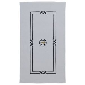 Koupelnová předložka MARINE MAN 50x90 cm Bílá, 750 gr / m², Česaná prémiová bavlna 100%, S výšivkou