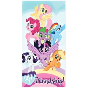 Setino • Dětská plážová osuška My Little Pony - Love & Friendship! - 100% bavlna - 70 x 140 cm