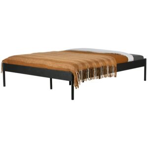 Hoorns Černá kovová postel Ariana, 160x200 cm