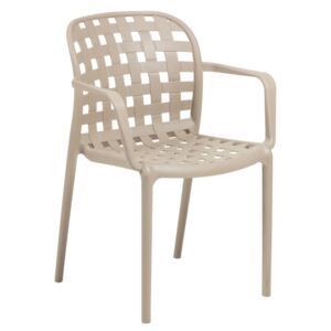 Béžová zahradní plastová židle LaForma Onha