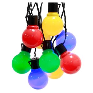 Světelný LED řetěz vhodný do exteriéru Best Season Colour Party, 16 světýlek