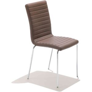 Židle KRONO - kůže (Podnož chrom, kůže Fiore)