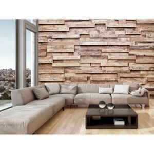 Tapeta dřevěné obložení (300x210 cm) - Murando DeLuxe