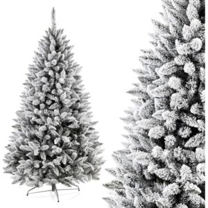 AmeliaHome Umělý vánoční stromek, Skandinávský smrk William, sníh, 120cm