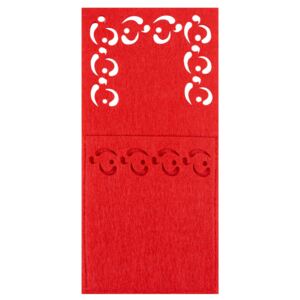TUTUMI - vánoční obal na příbory - červený, 4ks