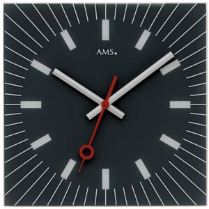 Skleněné designové hodiny AMS 9575