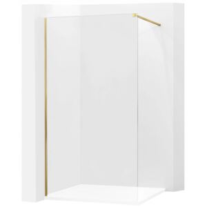 Koupelnová pevná zástěna MEXEN KIOTO GOLD 160 cm - čiré sklo