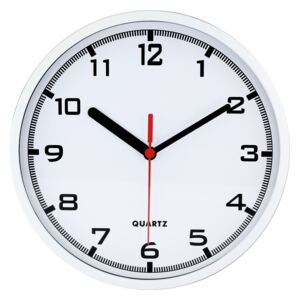 MPM Bílé analogové nástěnné kulaté hodiny MPM E01.2477 (MPM Bílé analogové nástěnné kulaté hodiny MPM E01.2477)