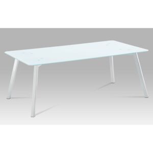 Autronic Konferenční stolek GCT-530 WT - bílé sklo
