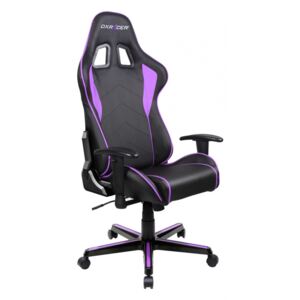 Herní židle DXRACER Formula OH/FL08/NV — umělá kůže, černá/fialová