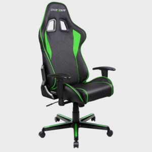 Herní židle DXRACER Formula OH/FL08/NE — umělá kůže, černá/zelená