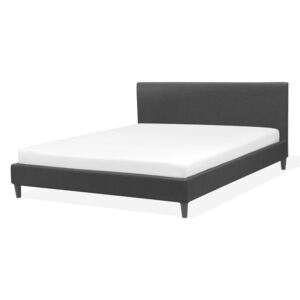 Manželská postel 180 cm FUTTI (s roštem) (černá)