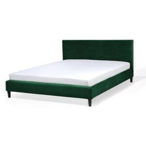 Manželská postel 160 cm FUTTI (s roštem) (zelená)