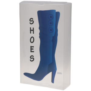 Úložný box na vysoké boty 51,5 x 30 x 11,5 cm, modrá KO-929668