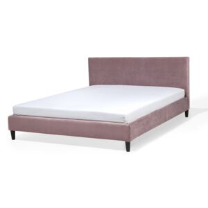 Manželská postel 160 cm FUTTI (s roštem) (růžová)