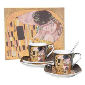 HOME ELEMENTS Espresso set – šálky s podšálky a lžičkami - Klimt