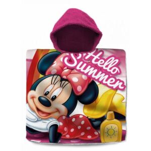 Javoli Disney Minnie Pončo 60 x 120 cm tmavě růžové