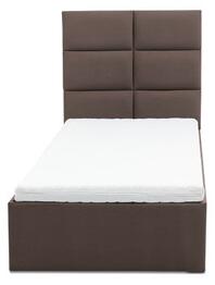 Čalouněná postel TORES s pěnovou matrací rozměr 90x200 cm Světle šedá