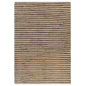 Ručně tkaný kusový koberec z juty - černý | 160x230 cm
