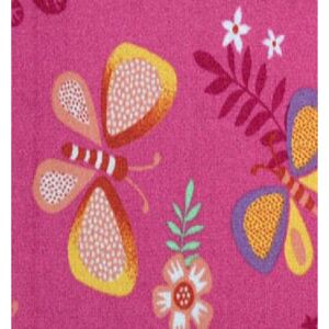 Kusový koberec Papillon 66 růžový s motýly Rozměr: 60x100 cm