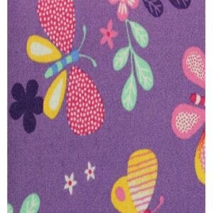 Dětský koberec Papillon 17 fialový s motýly Rozměr: 100x200 cm