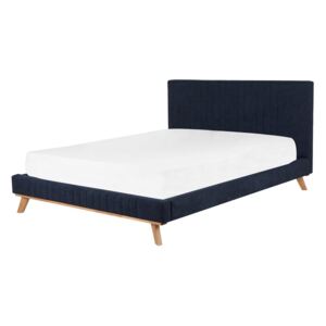 Manželská postel 160 cm TALLE (s roštem) (modrá)