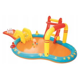 BESTWAY Toys VELKÝ dětský bazén vodní hřiště + bowling 4,5x2m 53068